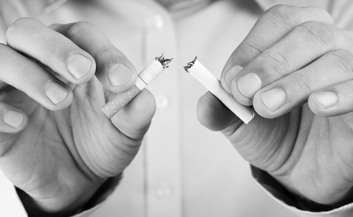 Prostatitisarekin erretzeari uko egitea